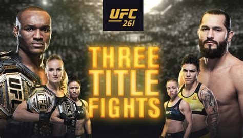 UFC 261 results, highlights .